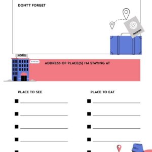 Simple Travel Planner template