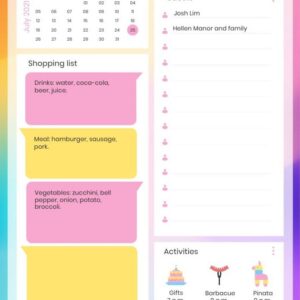 Creative Modern Party Planner template